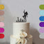 Personalised Pole Dancer Cake Topper – Name in Black Glitter