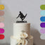 Personalised Wakeboarder Cake Topper – Name in Black Glitter
