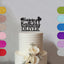 Personalised Birthday Balloon Bunches Cake Topper – Name in Black Glitter