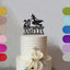 Personalised Witch Birthday Cake Topper Any Age and Name in Black Glitter