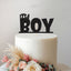 It’s a Boy Bold Lettering Baby Shower Cake Topper in Black Glitter