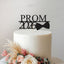 Personalised Prom Bow Tie Cake Topper – Year in Black Glitter