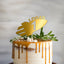 Personalised Space Rocket Cake Topper – Name & Age in Gold Mirror